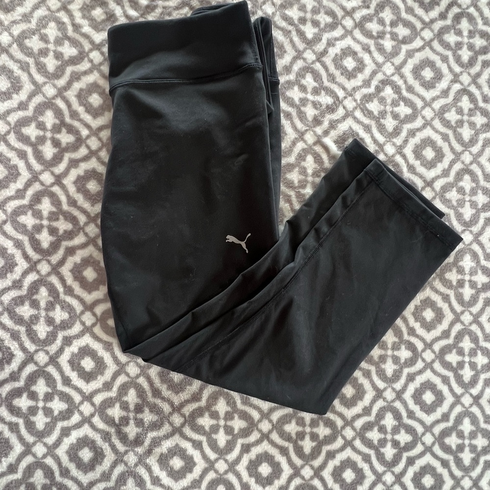 498 Puma Black Women's Capri Legging Size Large